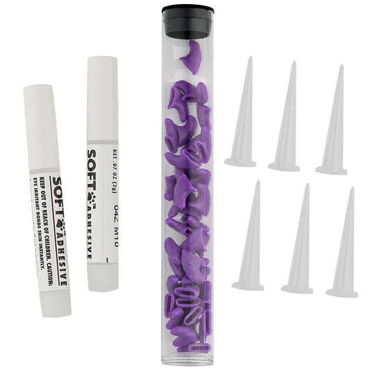 Soft Claws Feline Medium Nail Caps Purple